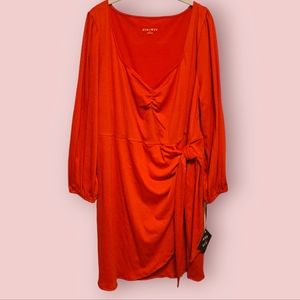 Ava & Viv Faux-Wrap Dress